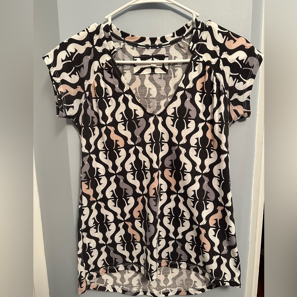 RARE Porridge Anthropologie Greyhound T-shirt